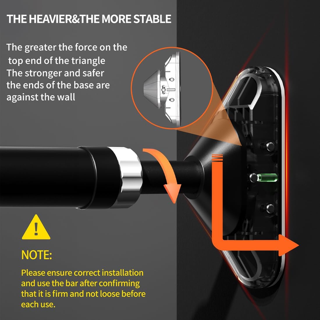 Pull Up Bar for Doorway without Screws Adjustable 