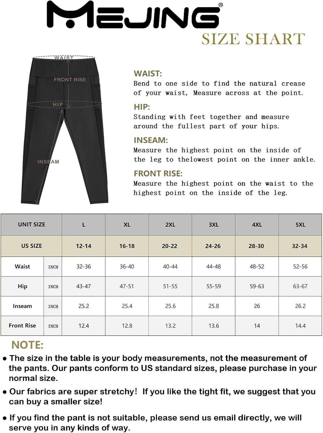 Plus Size Leggings for Women with Pockets